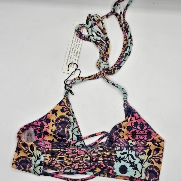 NWT Gypsy 05 swim Mosaic print bikini top only size xs - Picture 2 of 11